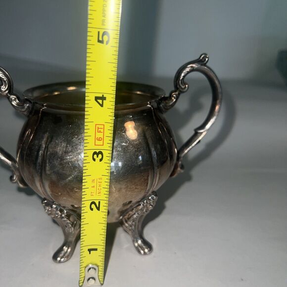 Vintage Sugar Bowl Silver Plate Unmarked - Picture 12 of 13